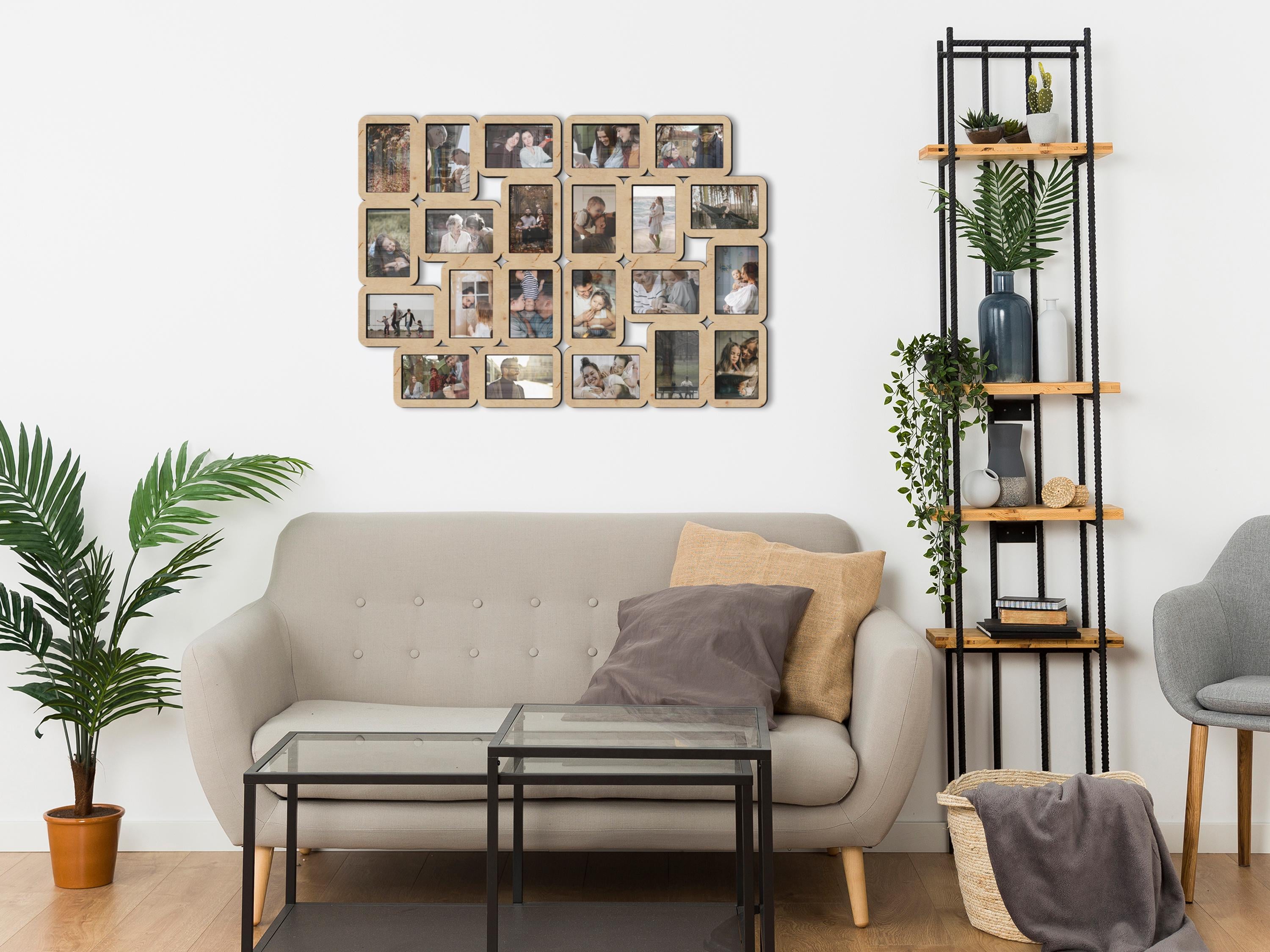 Big Family Picture Frame Collage Wall Mounted Photo Collage Multiple ...