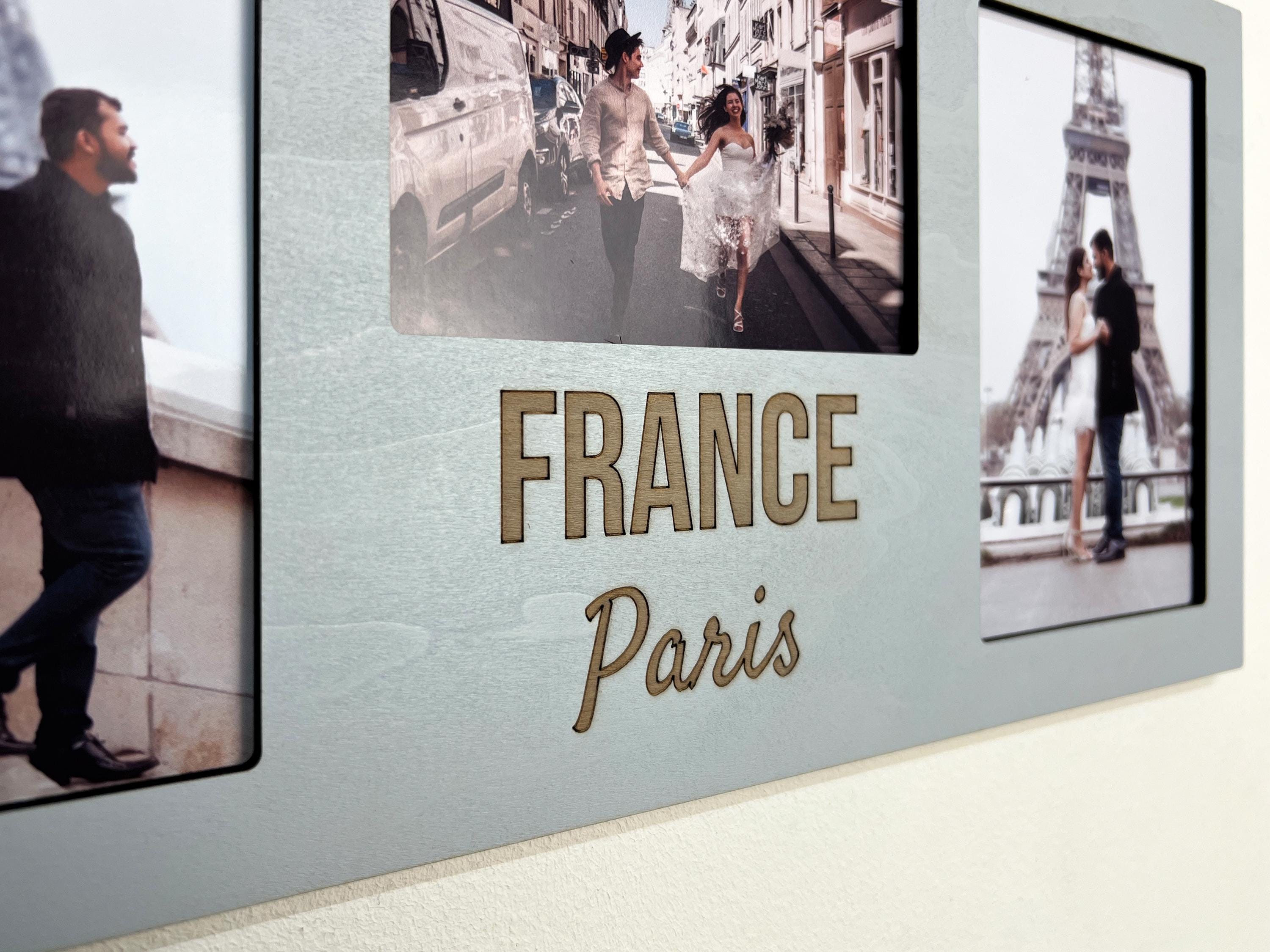 Tripping Frame Personalized Travel Photo Frame – Custom Trip Collage Frame, Country ...