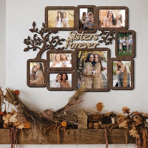 Personligt collage av körsbärsträram i släktträd