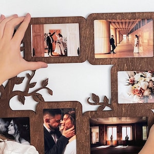 Frame picture frames wall photo M-size Family tree collage Collage picture frame Bilderrahmen collage Photo collage frame Wooden family tree