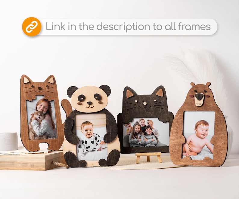Personalized Panda Photo Frame - Custom Kids Room Decor, Christmas Gift ...