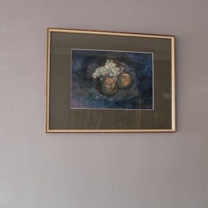 Mid-Century Swedish Watercolour, Vintage Still Life Painting by Ivan Jordell, Decorative Art, Framed Original Artwork, Interior Design