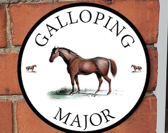 Personalised horse stable or house sign, wall plaque, gift