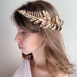 Golden Leaf Crown Greek Goddess Hair Accessory Festival Tiara Headpiece