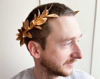 Grecian Laurel Crown, Gold Greek goddess crown