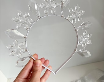 Ice Queen Crown, Magical Hair Piece for Winter Celebrations