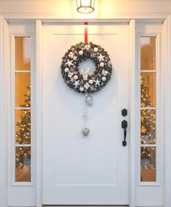 Couronne De Paille Pour Noël - 30 Cm 35 Cm Fournitures De Fête