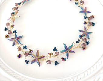 Starfish Bridal Hair Vine - Beach Wedding Hair Accessories
