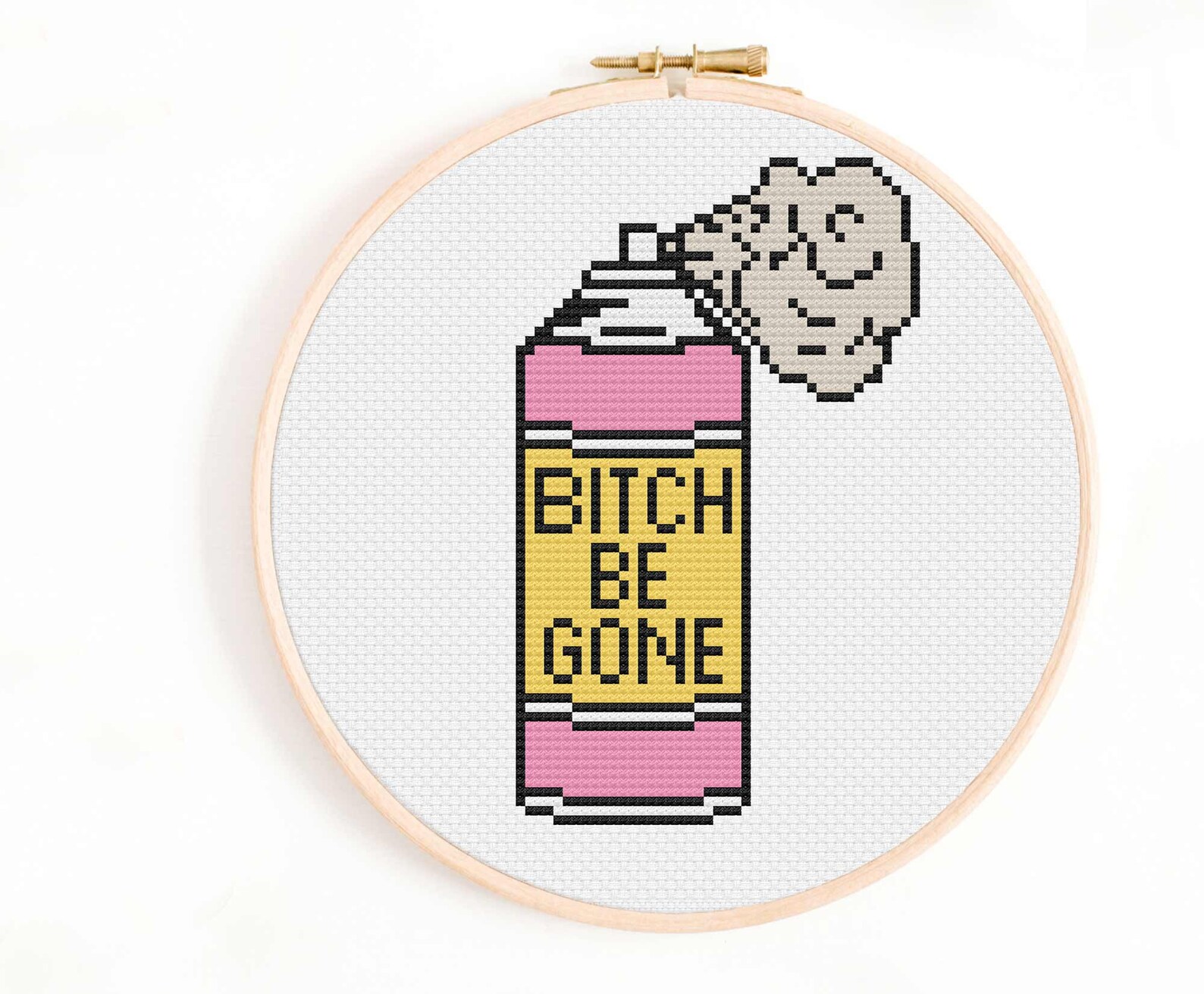 BitchBeGone Dpray Cross Stitch Pattern Rude Cross Stitch Etsy