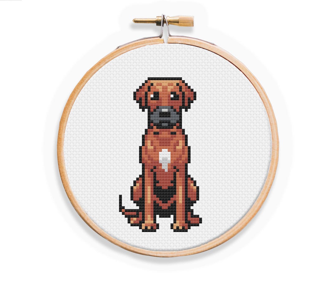 Rhodesian Ridgeback Cross Stitch Pattern - Small and Easy Beginners PDF ...