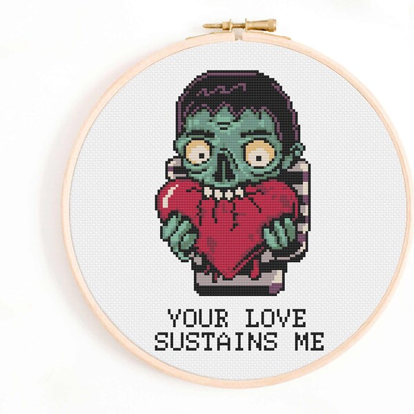 Zombie Cross Stitch Etsy