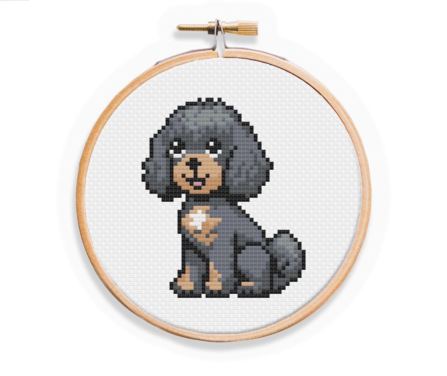 Cavapoo Cross Stitch Pattern: Easy Beginner Dog Design (PDF Pattern, 4 ...