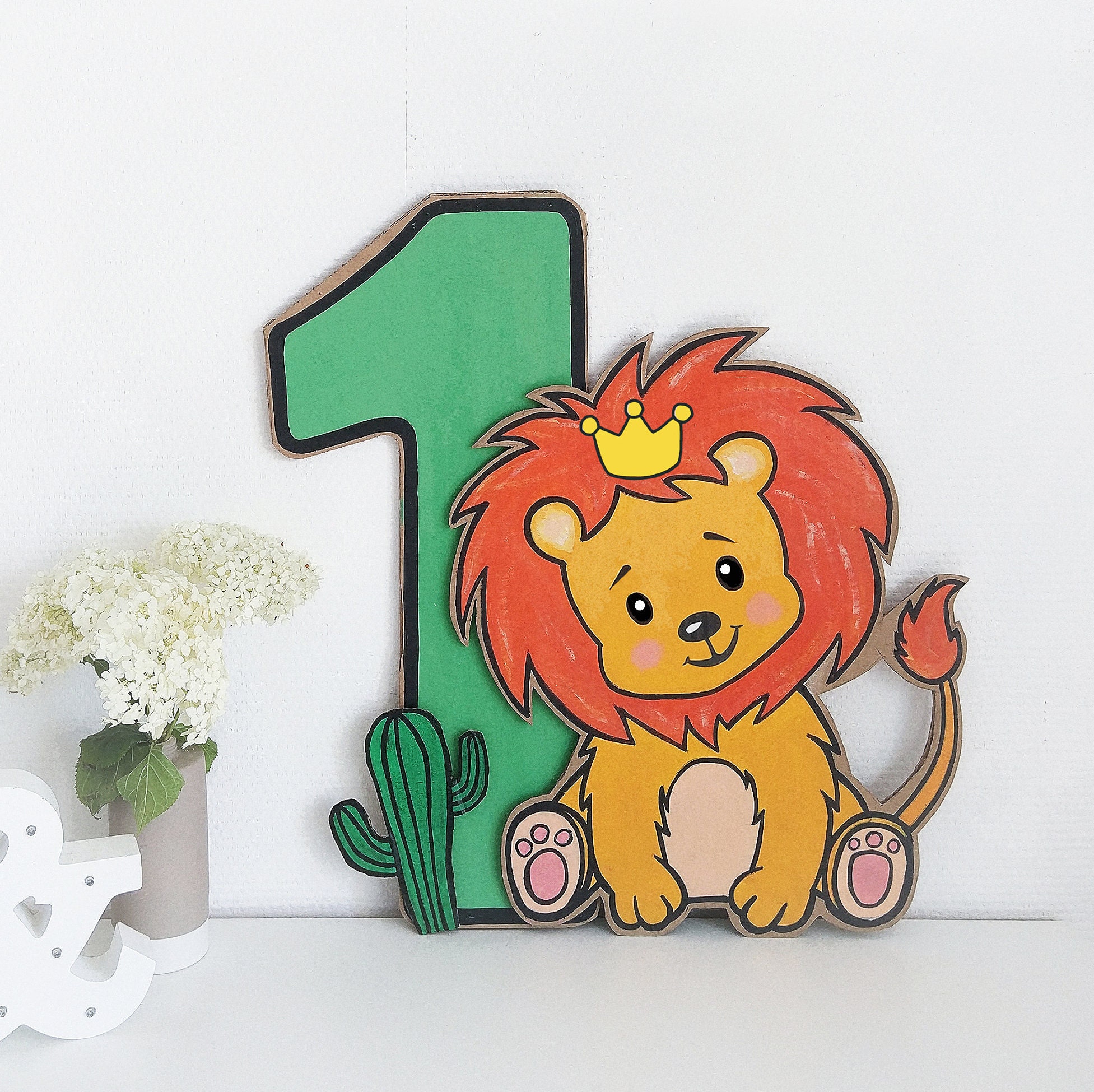 LöwenKönig Baby ersten Geburtstag Dekor / Löwe 1. Geburtstag Etsy