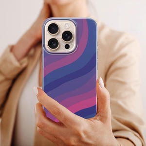 Custodia per telefono Bi Pride Cover LGPTQ bisessuale per iPhone 16 pro max 15 14 13 12 11 XR 7 8 Samsung S24 Fe A16 A55 A35 S23 S22 S21 Pixel 9 Pro XL