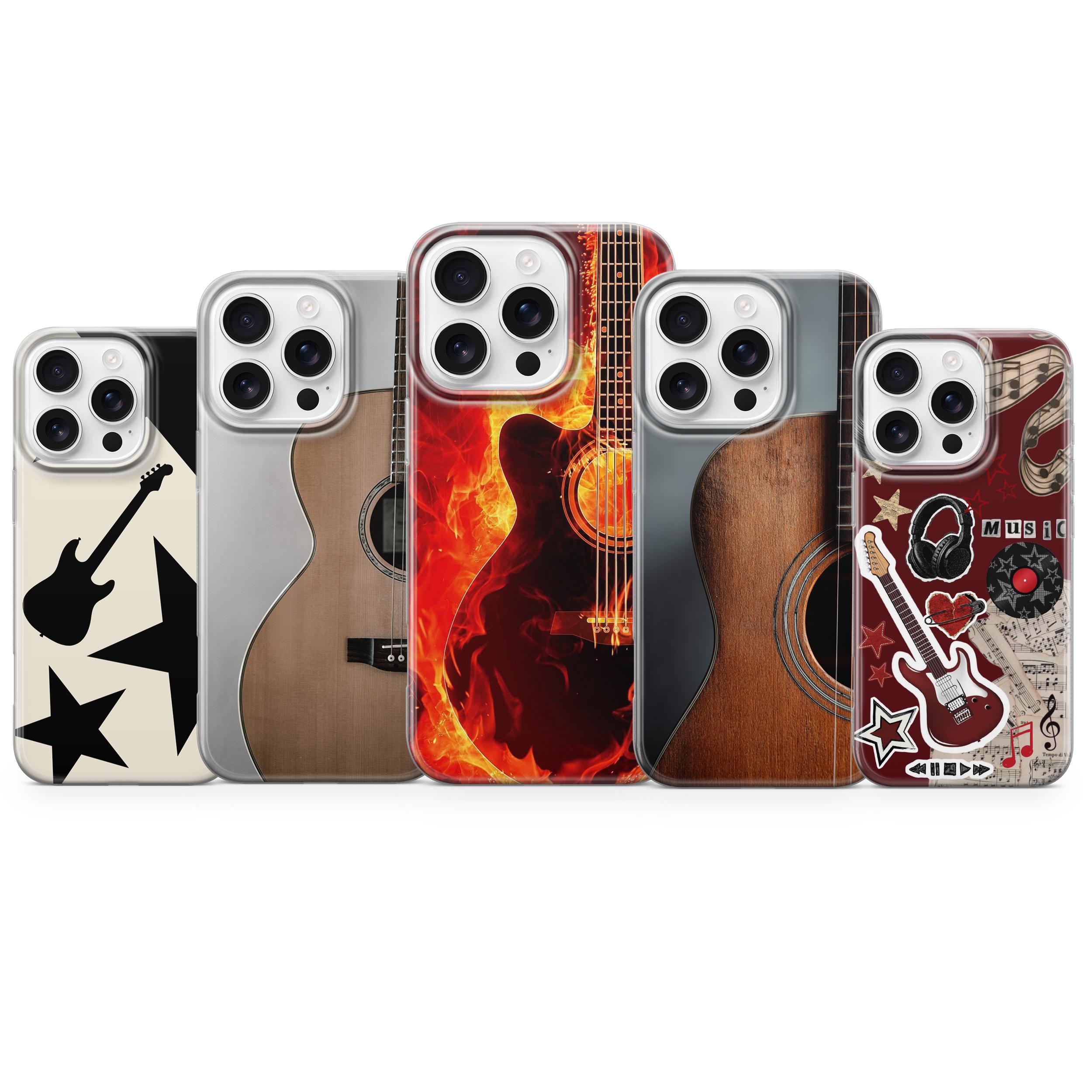 Guitar Phone Case Music Lover Cover for iPhone 17 Pro Max 16e 15