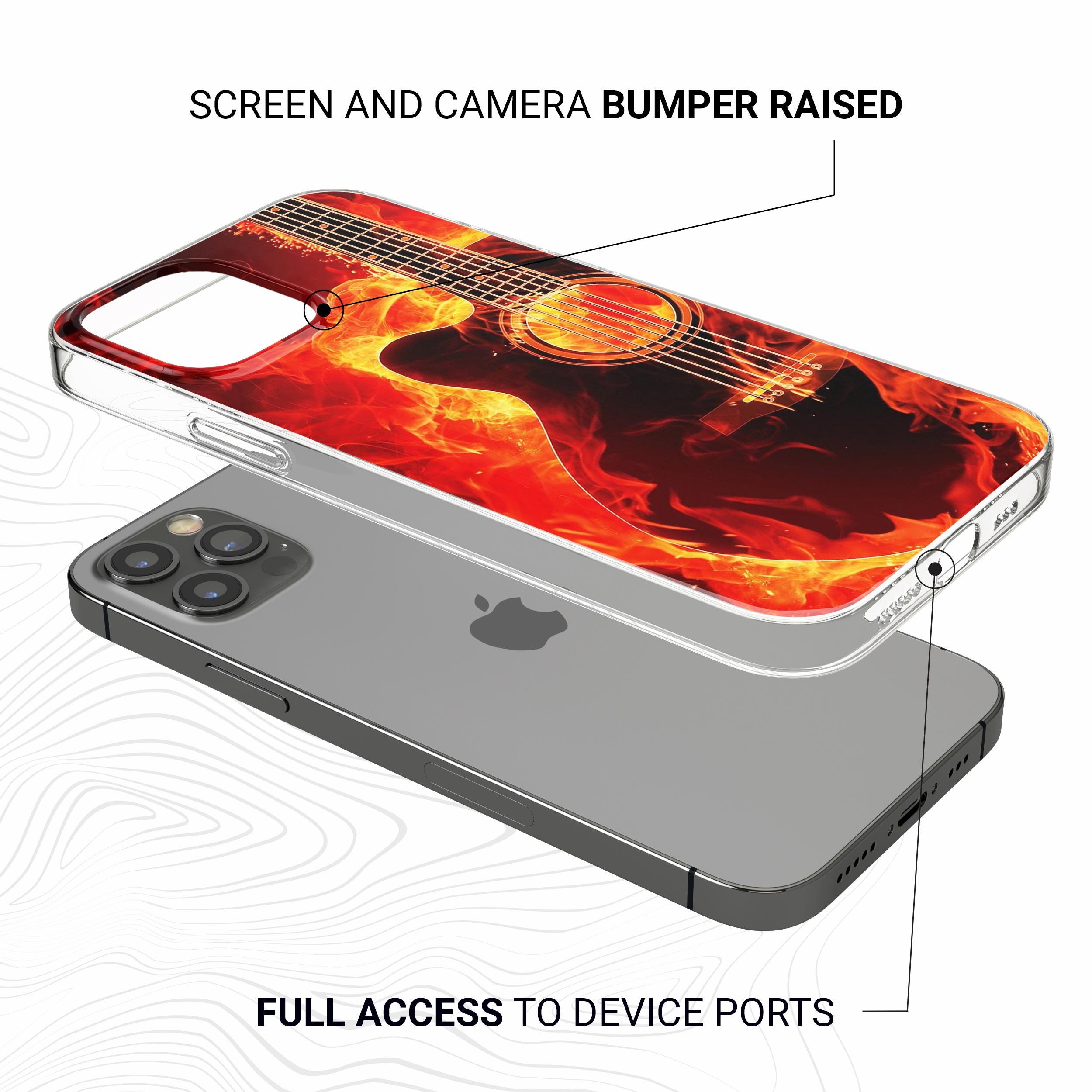 ギター フォンケース ミュージック ラバー カバー iPhone 16 Pro Max