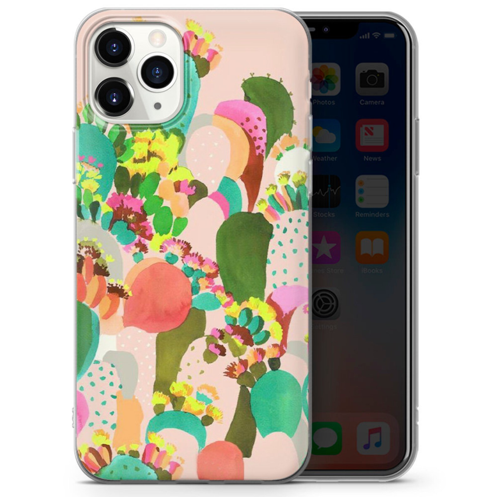 Cactus phone case fit for iPhone 12 6 7 8 11 X/XS XS Etsy