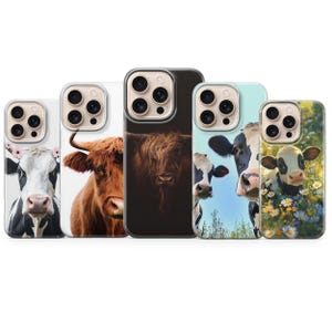 Cow Phone Case Farm Animal Cover for iPhone 16 pro max 15 plus 14 13 12 Pro 11 XR 8 7, Samsung A25 ultra S24 Fe A16 A56 A26 S23 Pixel 9 Pro