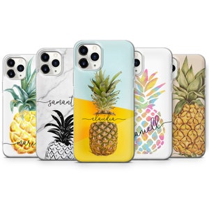 Pineapple Phone Case Made to Order Cover for iPhone 15, 14, 13, 12, 11 Pro max, XR, 7, 8, Samsung A14, S21, S22, S23 A54, Pixel 8, 7