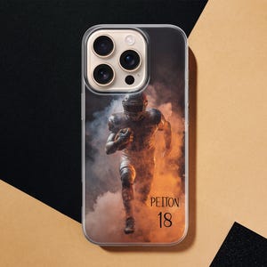 Football Phone Case Personalized Sports Athlete Cover for iPhone 17 pro max 16e 15 14 13 12 11 XR 8 Samsung S25 Fe S24 A16 A56 A17, Pixel 10 image 13