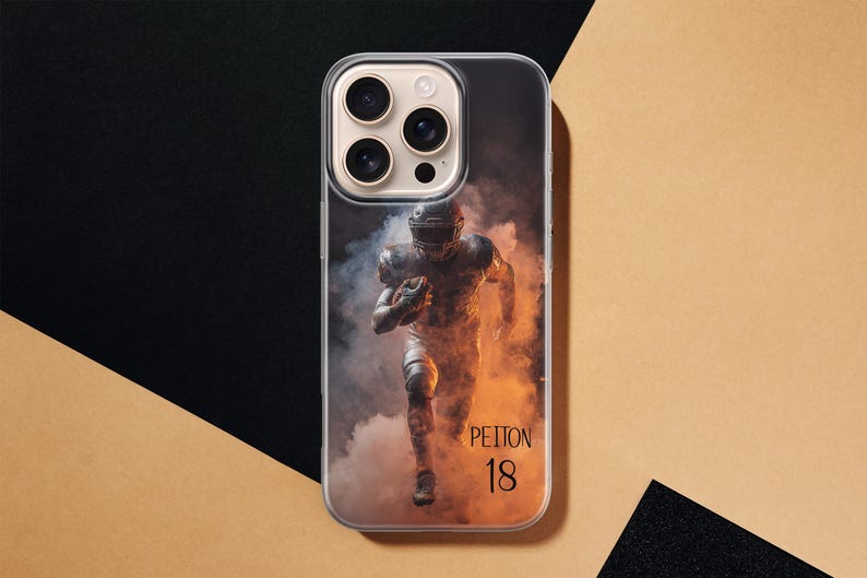 Football Phone Case Personalized Sports Athlete Cover for iPhone 17 pro max 16e 15 14 13 12 11 XR 8 Samsung S25 Fe S24 A16 A56 A17, Pixel 10 image 13