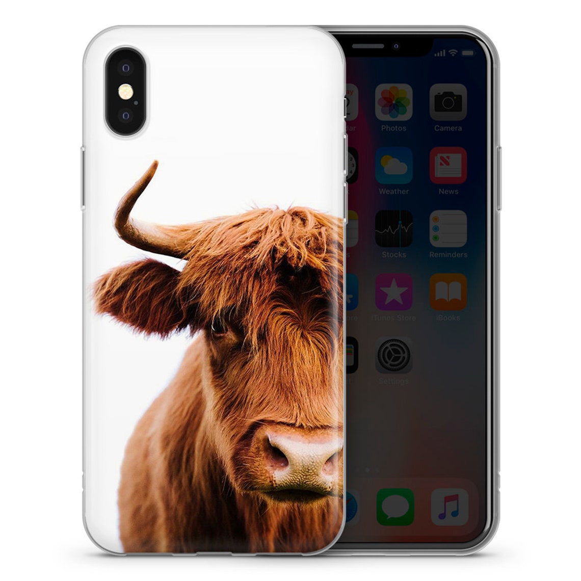 Cow print phone case cover for iPhone 5 6 7 8 11 X/XSXS Etsy