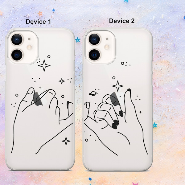 Couple Matching Phone cases Best Friends Cover for iPhone 15 pro max 14 13 12 mini 11 XR 7 8 Samsung S24 S23 S22 S21 S20 S10 A15 Pixel 7 8