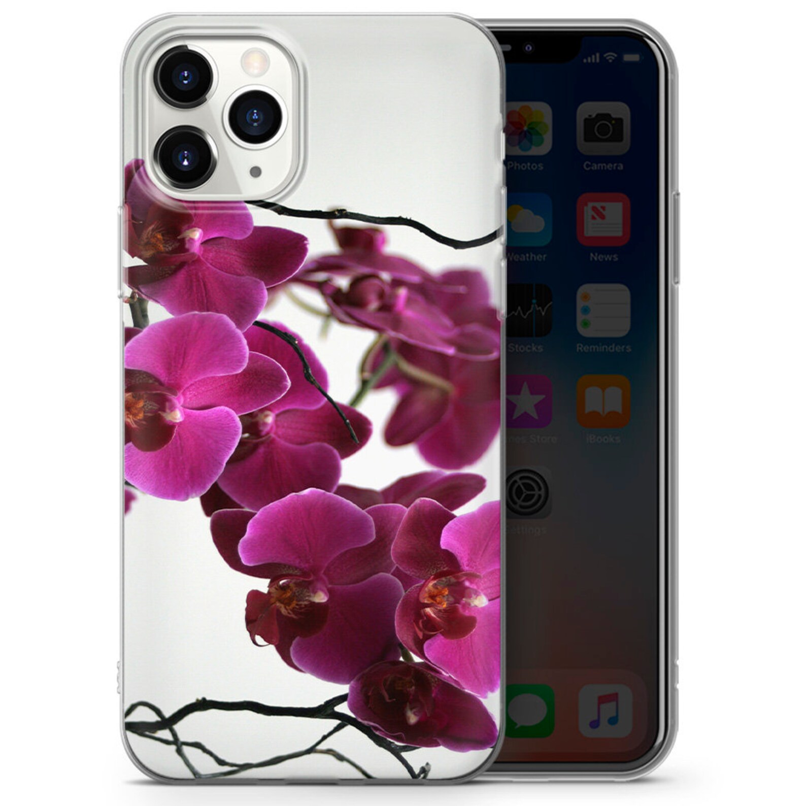 Orchid flower phone case cover for iPhone 12 6 7 8 11 Etsy