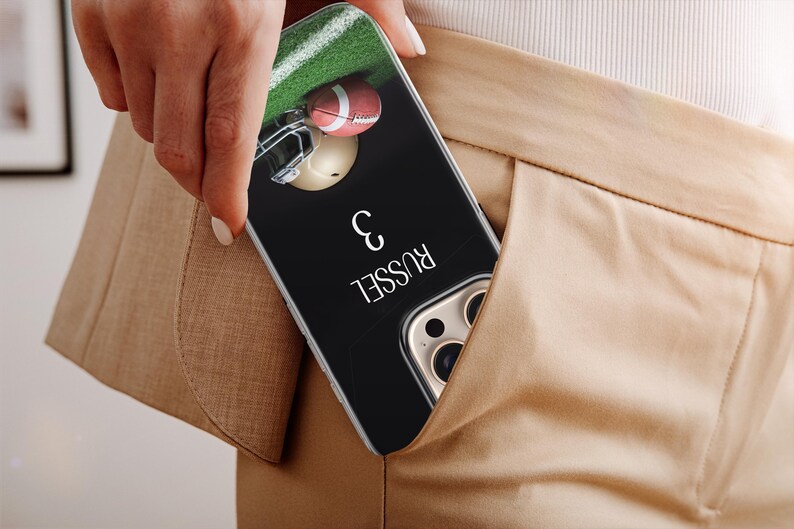Football Phone Case Personalized Sports Athlete Cover for iPhone 17 pro max 16e 15 14 13 12 11 XR 8 Samsung S25 Fe S24 A16 A56 A17, Pixel 10 image 9