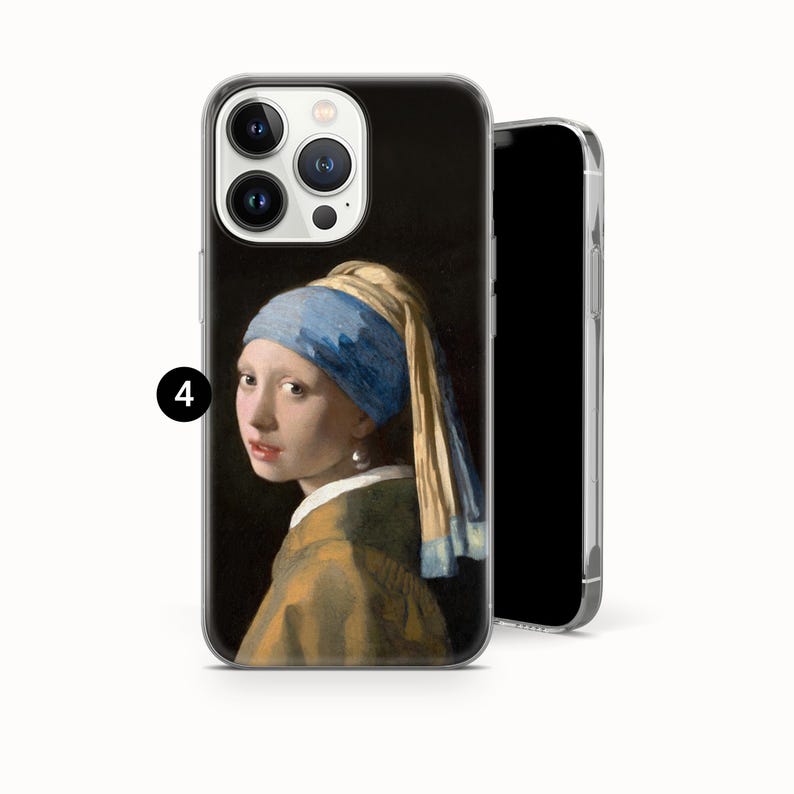 Funda de teléfono con diseño de arte renacentista, pintura clásica, para iPhone 17 Pro Max, 16e, 15, 14 Plus, 13, 12 XR, Samsung S25, S24 Fe, S23, A16, A56 y Pixel 10 Pro 4