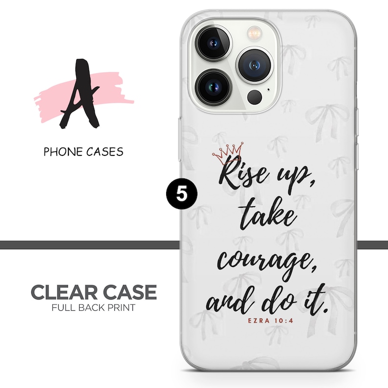 Kristet telefonskal med inspirerande bibelvers för iPhone, iPhone 17, iPhone 16, iPhone 15, iPhone 14, iPhone 13, iPhone 12, iPhone XR, iPhone 8, Samsung S25, S24, A56, A16, Pixel 10/9 Pro XL 5