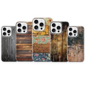 Wood Phone Case Rustic Wooden Cover for iPhone 17 pro max 16e 15 plus 14 13 12 mini 11 XR 8, Samsung S25Fe S24 S23 A17 A56 A16, Pixel 10 Pro