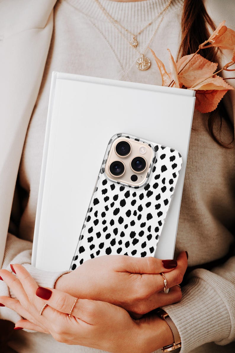 Polka Dot Phone Case Minimalist Cover for iPhone 17 pro max 16e 15 plus 14 13 12 11 XR, Samsung S26 S25 S24 FeA57 A37, Pixel 10 image 8