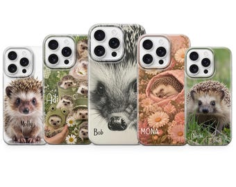 Igel Handyhülle, Waldtier Hülle, personalisiertes Geschenk für iPhone, Samsung, Pixel
