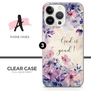 Kristet telefonskal med inspirerande bibelvers för iPhone, iPhone 17, iPhone 16, iPhone 15, iPhone 14, iPhone 13, iPhone 12, iPhone XR, iPhone 8, Samsung S25, S24, A56, A16, Pixel 10/9 Pro XL 3