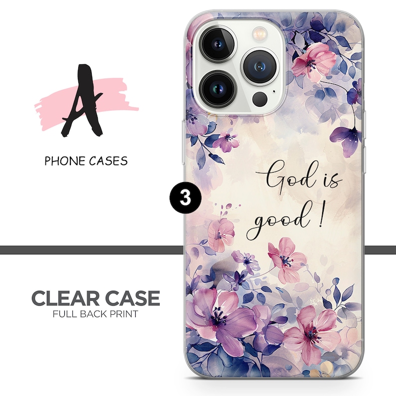 Kristet telefonskal med inspirerande bibelvers för iPhone, iPhone 17, iPhone 16, iPhone 15, iPhone 14, iPhone 13, iPhone 12, iPhone XR, iPhone 8, Samsung S25, S24, A56, A16, Pixel 10/9 Pro XL 3