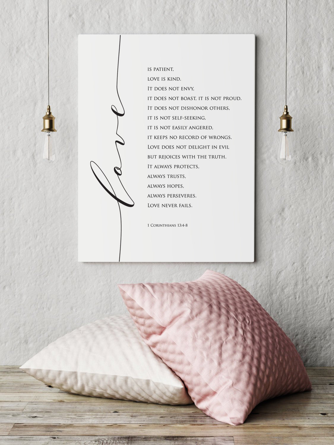 Bible Verse Art Sign Verse Printable Christian Wall Art | Etsy