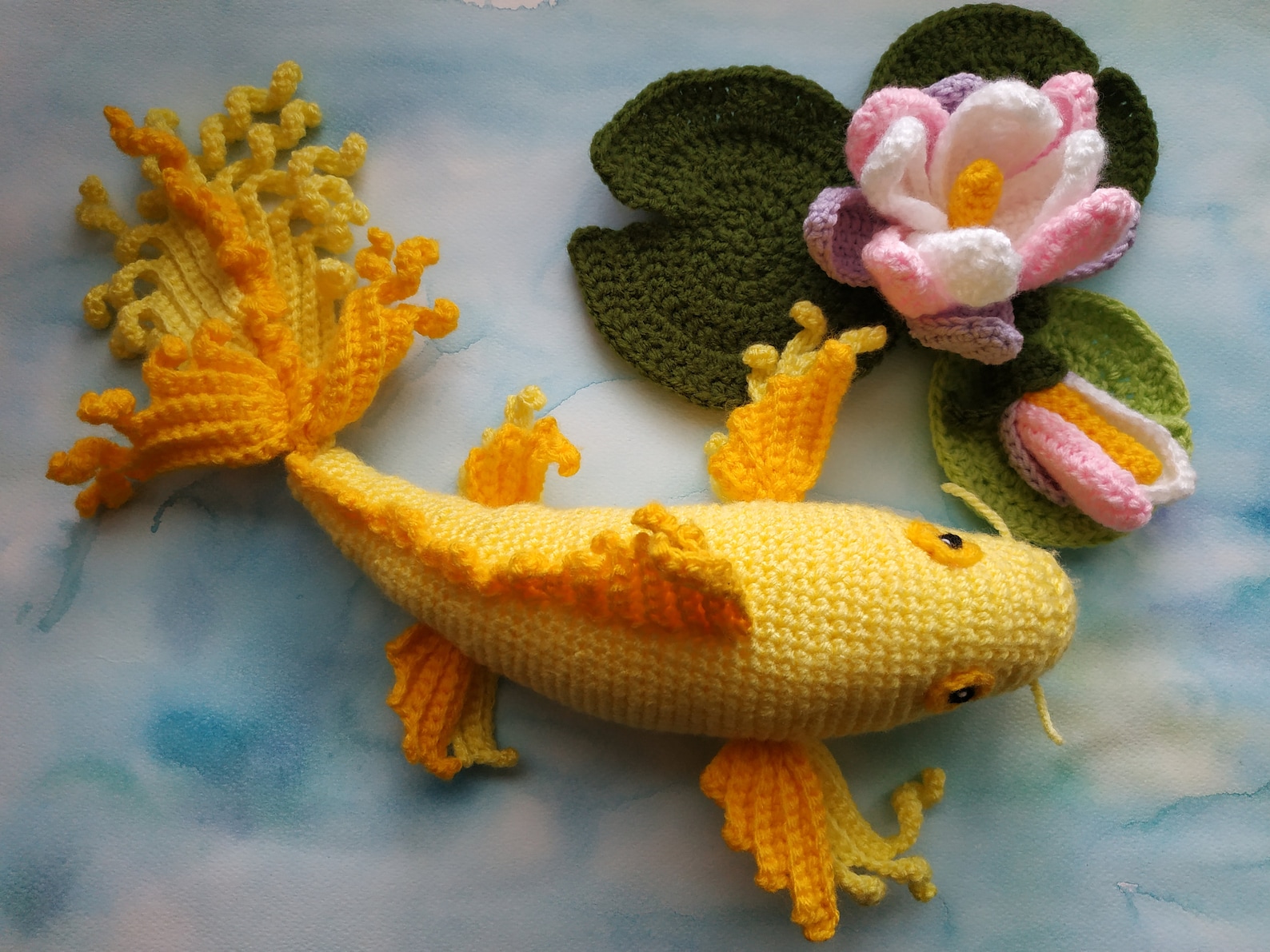 Crochet GOLD KOI FISH pattern Etsy