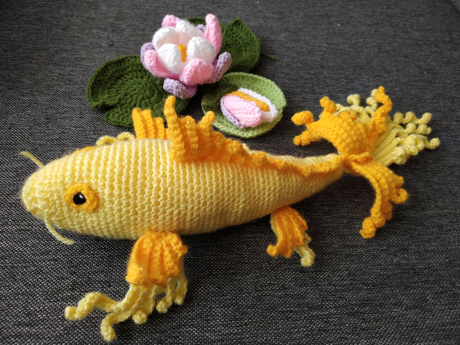 Crochet GOLD KOI FISH pattern Etsy