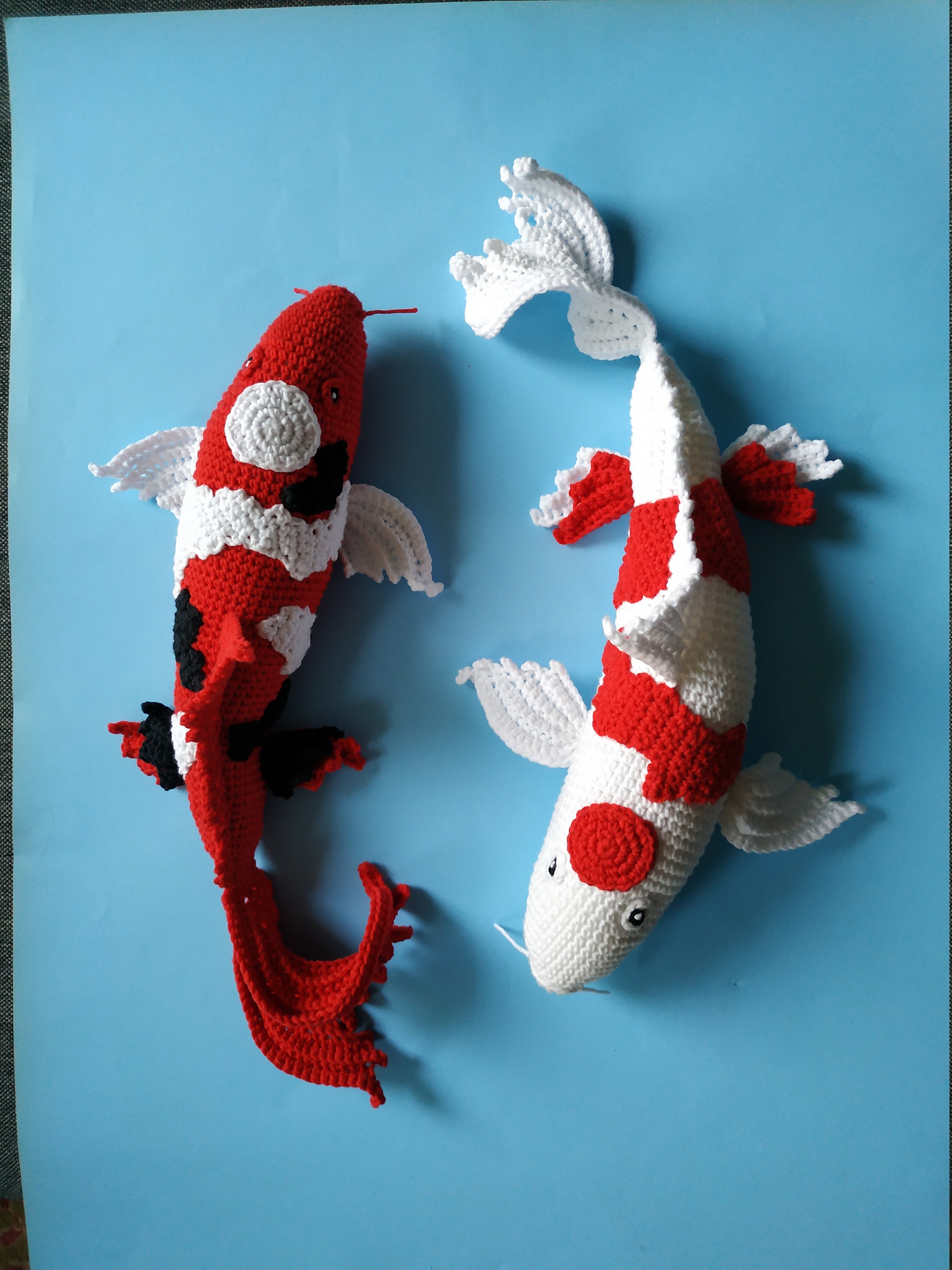 Crochet Koi Fish Pattern Yin and Yang Etsy Canada