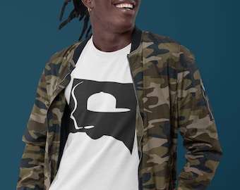 Guy Smoke Silhouette Short-Sleeve Unisex T-Shirt-Stoner Gifts-weed t-shirt-funny-Cannabis-420 Shirt-Medical Marijuana-Mary Jane-high tee-THC