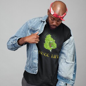 Nugg Life Short-Sleeve Unisex Black Font T-Shirt-Stoner Gifts-weed t-shirts-unisex-funny-Cannabis-420 Shirt-Medical Marijuana-Mary Jane