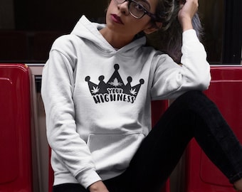 Your HIGHNESS Short-Sleeve Unisex Hoodie Stoner Gifts-weed-Cannabis-420-Medical Marijuana-Graphic-Mary Jane-THC CBD-Flower shirt-cute-girly