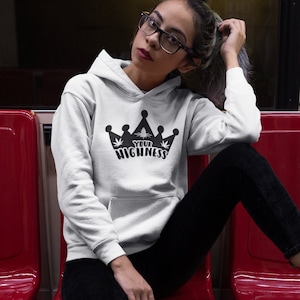 Your HIGHNESS Short-Sleeve Unisex Hoodie Stoner Gifts-weed-Cannabis-420-Medical Marijuana-Graphic-Mary Jane-THC CBD-Flower shirt-cute-girly