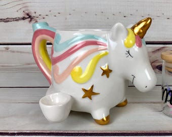 Wunderliche Einhorn-Tasse, lustiges Trinkgefäß, einzigartige Kaffeetasse, 18 Unze