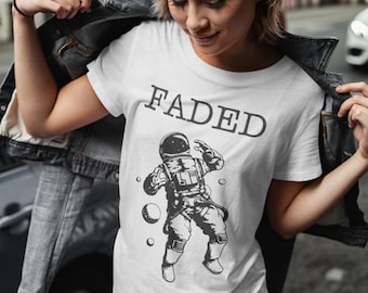 FADED Graphic T-shirt-Stoner Gifts-Weed T-shirts-Unisex-Funny-Cannabis-Stoner Tee-420 Shirt-Medical Marijuana-Mary Jane-THC-CBD