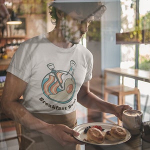 Breakfast Bowl Short-Sleeve Unisex Black Font Graphic T-Shirt-Stoner Gifts-weed t-shirt-funny-Cannabis-420 Shirt-Medical Marijuana-Mary Jane