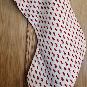 Scandi Style Red Christmas Tree Stocking - Christmas Stocking
