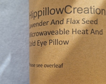 Weighted flaxseed and lavender eye pillow