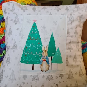 Bunny Christmas Cushion